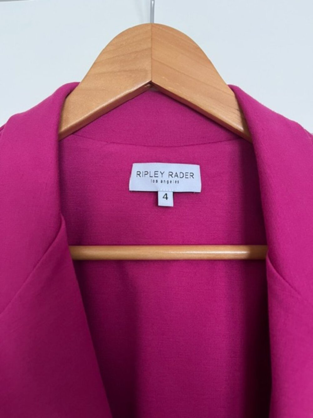 Ripley Rader Ponte Knit Oversized Blazer in Magenta | Size Large - Picture 5 of 10